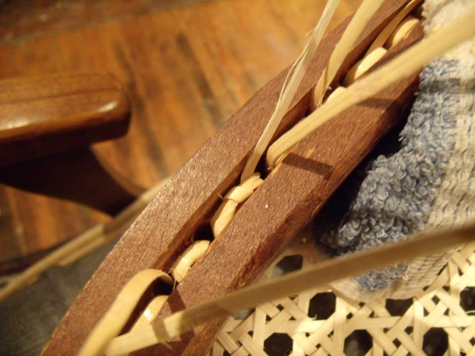 recessed holes in a bentwood chair